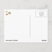 De leuke Kat van Sushi Briefkaart (Achterkant)