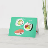 De leuke Kat van Sushi Kaart (Voorkant)