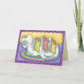 De leuke Kerstkaart van het Katje Feestdagen Kaart (Voorkant)