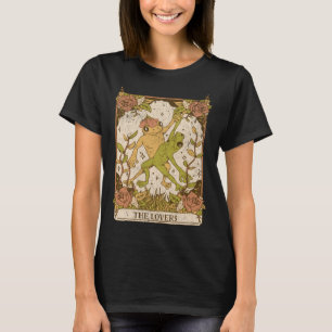 De Leuke Kikkers Cottagecore Natuur Tarot Kaart T-shirt