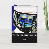 De leuke Kinder Football Gepersonaliseerde Kaart (Achterkant)