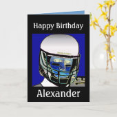 De leuke Kinder Football Gepersonaliseerde Kaart (Gele Bloem)