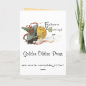 De leuke Kinder Kaart van Halloween (Achterkant)