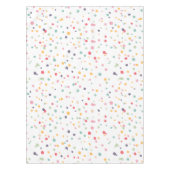 De leuke Kleurrijke Confetti stippelt Patroon Tafelkleed (Voorkant)