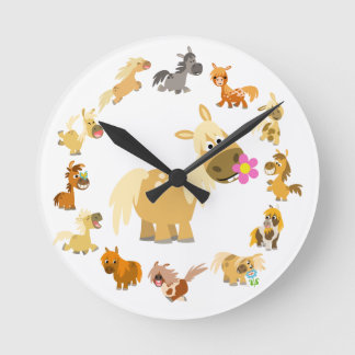 De leuke Klok van Mandala van de Poneys van de Car