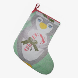 De leuke Kous van de Pinguïn van Kerstmis Grote Kerstsok