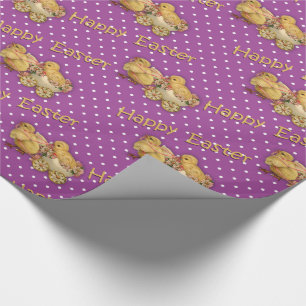 De leuke Kuikens Paarse Pasen van Pasen Cadeaupapier