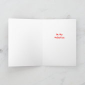 De leuke Liefde Valentijn van het Hart van Feestdagen Kaart (Binnen)