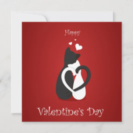 De leuke Liefde van de Katten van de Valentijnsdag Feestdagenkaart