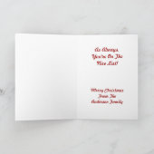 De leuke lijst kerst Kaart (Binnen)