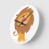 De leuke Machtige Klok van de Muur van de Cartoon (Hoek)