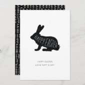 De leuke Moderne Gelukkige Kaart van Pasen van de (Voorkant / Achterkant)