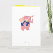 De leuke Naam van de Douane van de Olifant Circus Kaart (Achterkant)