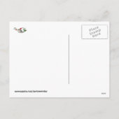 De leuke Narwal van Kerstmis Feestdagenkaart (Achterkant)