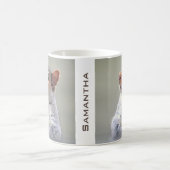 De leuke Nieuwsgierige Foto van het Profiel van de Koffiemok (Center)