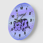 De leuke Paarse Klok van de Muur van het Dutje van (Hoek)