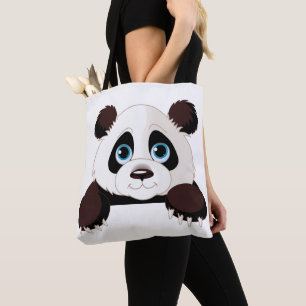 De leuke Panda draagt Tote Bag