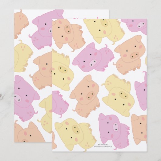 De leuke Partij van de Verjaardag van Weinig Kaart (Voorkant / Achterkant)