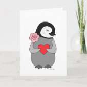 De Leuke Pinguïn van de Valentijnsdag van het Feestdagen Kaart (Voorkant)