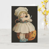 De leuke Pompoen van de Lantaarn van O van de Kaart (Gele Bloem)