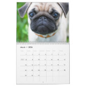 De leuke Pugs Personaliseerbare Kalender van (Mar 2026)