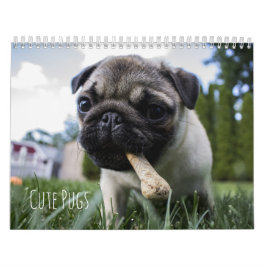 De leuke Pugs Personaliseerbare Kalender van
