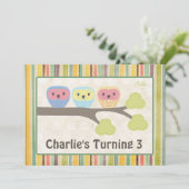 De leuke Retro Uitnodiging van de Partij van de (Staand voorkant)