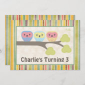 De leuke Retro Uitnodiging van de Partij van de (Voorkant / Achterkant)