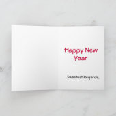 De leuke Rode tekening van de Granaatappel - Shana Feestdagen Kaart (Binnen)