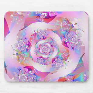 De leuke Roze BloemenVector Girly nam toe Muismat