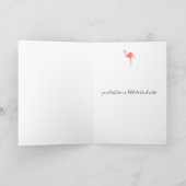 De leuke Roze Flamingo van de Waterverf houdt Aankondiging (Binnen)