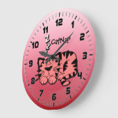 De leuke Roze Klok van de Muur van het Dutje van (Hoek)