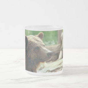 De leuke Schattige Natuur draagt de Dierlijke Ogen Matglas Koffiemok