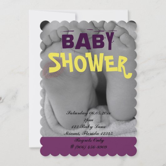 De leuke Schattige Voetafdrukken van het Kaart (Voorkant)