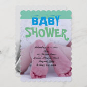 De leuke Schattige Voetafdrukken van het Kaart (Voorkant / Achterkant)