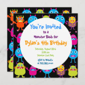 De leuke Sjablonen van de Uitnodiging van de (Voorkant / Achterkant)