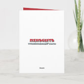 De leuke sneeuw van Kerstmis van het elf Feestdagen Kaart (Achterkant)