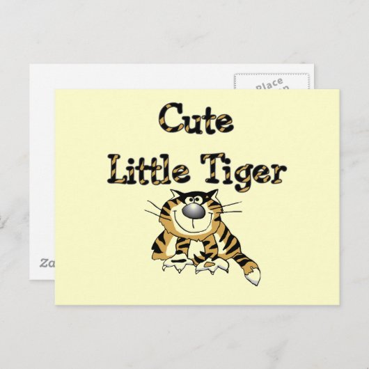 De leuke T-shirts en de Giften van Weinig Tijger Briefkaart (Voorkant / Achterkant)