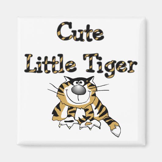 De leuke T-shirts en de Giften van Weinig Tijger Magneet (Voorkant)