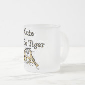 De leuke T-shirts en de Giften van Weinig Tijger Matglas Koffiemok (Voorkant rechts)