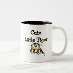 De leuke T-shirts en de Giften van Weinig Tijger Tweekleurige Koffiemok