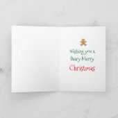 De Leuke Teddybeer van Kerstmis Feestdagen Kaart (Binnen)