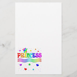 De leuke Tiara van de Prinses van de Regenboog van Briefpapier