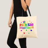 De leuke Tiara van de Prinses van de Regenboog van Tote Bag (Voorkant (product))