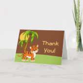 De leuke Tijger van het Baby dankt u kaardt Bedankkaart (Voorkant)