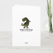 De leuke Tyrannosaurussen Rex danken u kaarden Bedankkaart (Achterkant)