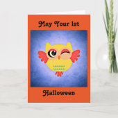 de Leuke Uil van 1st Halloween Kaart (Voorkant)