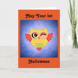 de Leuke Uil van 1st Halloween Kaart