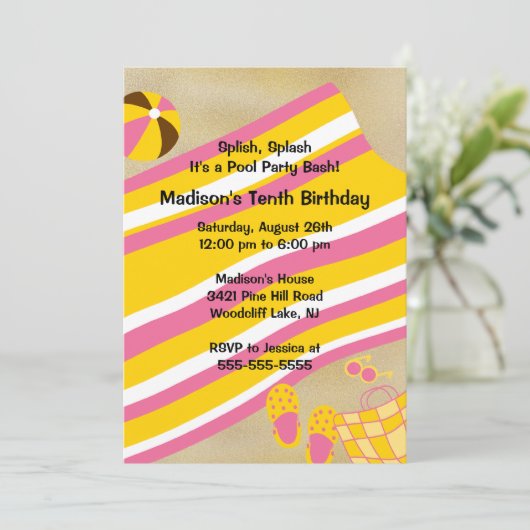 De LEUKE Uitnodiging van de Verjaardag van de (Staand voorkant)