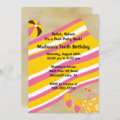 De LEUKE Uitnodiging van de Verjaardag van de (Voorkant / Achterkant)